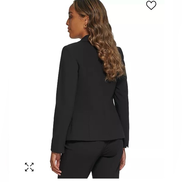 Calvin Klein one button blazer black size 4 - Picture 9 of 11